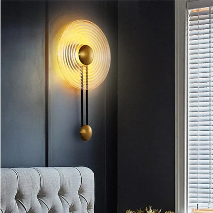 Applique murale LED nordique à ondulations au design moderne et épuré — LZ4X9T2