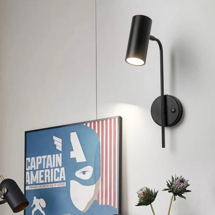 Applique murale LED rotative pour salon et chambre avec interrupteur — LZ4X9Q7