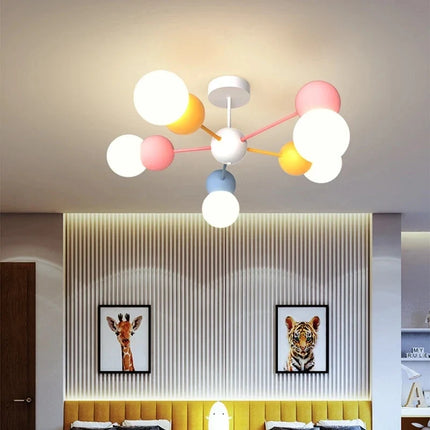 Plafonnier LED Happy Planet ludique pour chambre d'enfant — LZ4X9T2