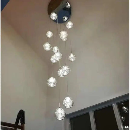 Suspension boule en verre pour éclairage d’escalier moderne — LZ4X9T2