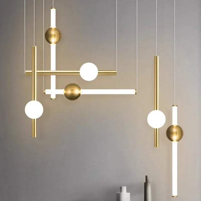 Suspension horizontale moderne pour éclairage de salle à manger — LZ4X9P