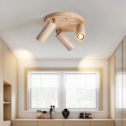 Plafonnier LED style japonais vintage pour intérieur et extérieur — LZ4X9M