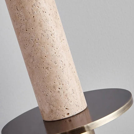 Suspension cylindrique en marbre et métal doré pour intérieur moderne — LZ4X9T2
