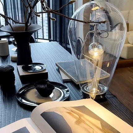 Lampe de bureau tactile en verre style industriel vintage — LZ4X9T