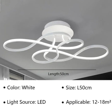 Plafonnier LED moderne pour décoration intérieure lumineuse et élégante — LZ4P9XJ2