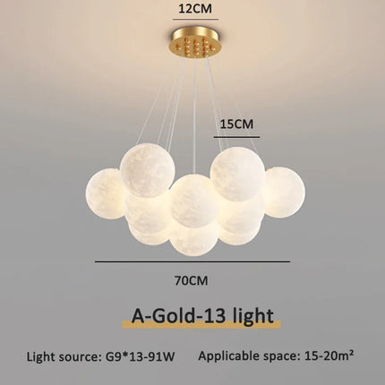 Suspension luminaire moderne LED boule à bulles décorative — LZ4X9T7