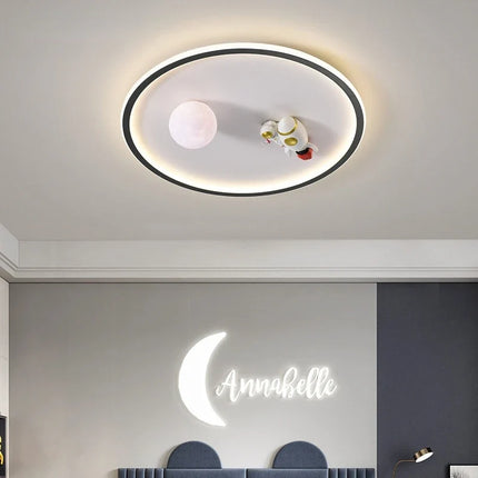 SANDYHA moderne espace planète plafonnier lampe de dessin animé chambre d'enfants Lampa Sufitowa Techo Plafonnier lampara Colgantes Para
