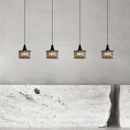 Suspension italienne haut de gamme en cuivre et verre minimaliste — LZ4X9T1
