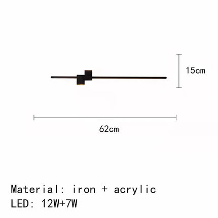 Applique murale LED au design artistique minimaliste — LZ4X9P2