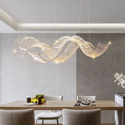 lustre de luxe moderne k9 en cristal suspendu personnalisé