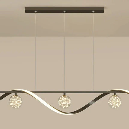 Suspension LED minimaliste en verre avec gradation intégrée — LZ4X9T