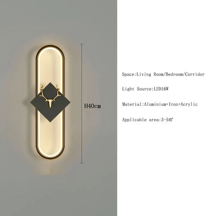 applique murale led nordique design moderne pour décoration intérieure