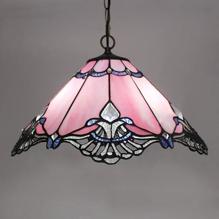 Lustre style vitrail Tiffany méditerranéen pour intérieur raffiné — LZ4X9P2Q