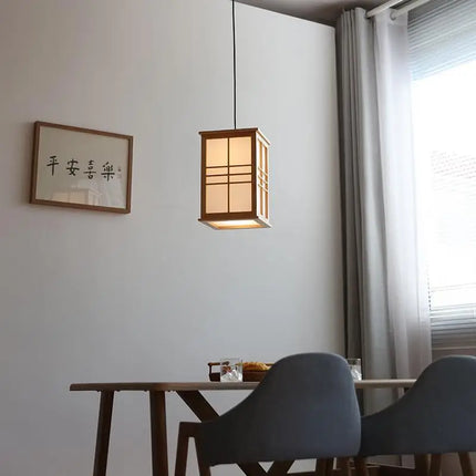 Lustre décoratif en bois pour restaurant, bar, hôtel et yoga — LZ4X9T