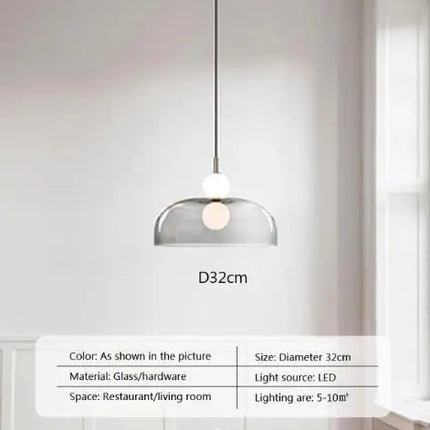 Suspension en verre au design nordique pour intérieur moderne — LZ4XJ9