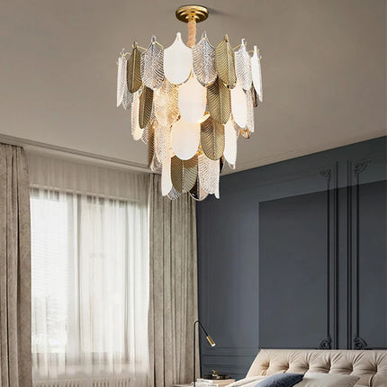 Lustre suspension LED en verre acrylique design — LZ4X9T1