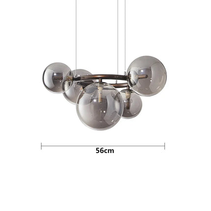 Lustre suspension en verre à bulles style nordique pour intérieur — LZ4X9P2