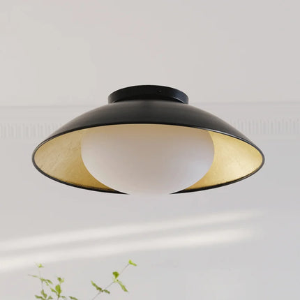 Plafonnier en verre vintage au design rétro pour restaurant et bureau — LZ4X9T2