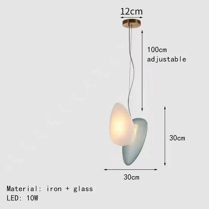 Lustre en verre d'art nordique pour intérieur et éclairage — LZ4N7Q2F