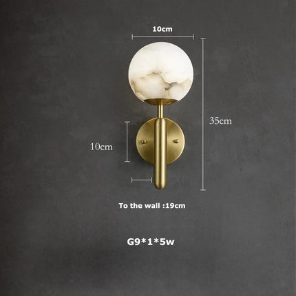Lustre à bulles en marbre noir et or pour intérieur moderne — LZ4X9T