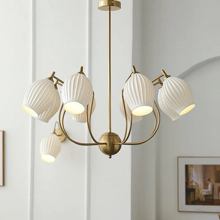 Lustre Bauhaus en céramique pour intérieur moderne et élégant — LZ4X9P