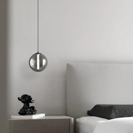 Suspension en verre fumé au design élégant pour restaurant et café — LZ4XJ9