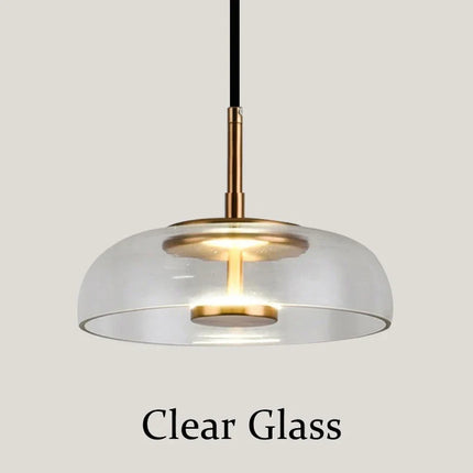 Suspension en verre fumé transparent style nordique pour hôtel et café — LZ4P9X