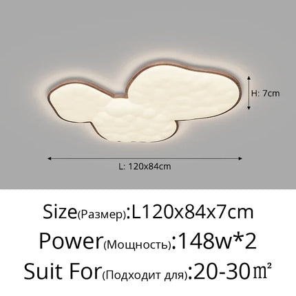 lustre nordique créatif lumière luxe nuage moderne