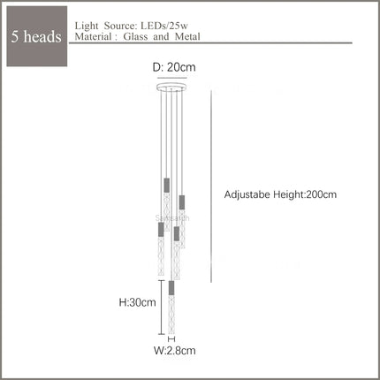 Lustre en cristal design pour intérieur contemporain — LZ4X9P2Q
