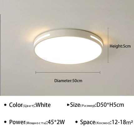 plafonnier led ultra mince design moderne pour intérieur