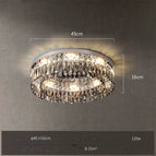 45cm round / Silver frame / Dimmable