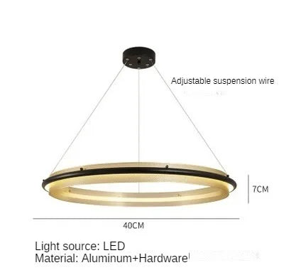 Lustre LED circulaire décoratif au design moderne — LZ4X9P2