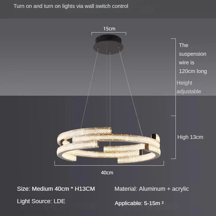 suspension design circulaire élégante pour intérieur moderne