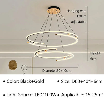 Suspension LED élégante pour décoration intérieure moderne — LZ4X9J
