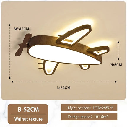 Plafonnier moderne en bois massif pour chambre d’enfant romantique — LZ4X9M