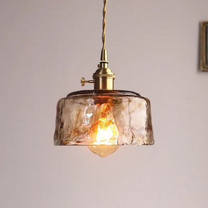 Lustre suspension en verre rétro pour café et restaurant — LZ4X9P2