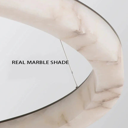 Lustre LED rond en marbre véritable — LZ7QX2