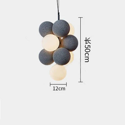 Lustre créatif en velours pour espace contemporain — LZ4X9P2Q