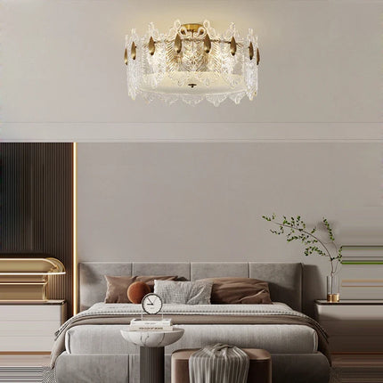 Plafonnier de luxe avec lumière LED et télécommande intégrée — LZ4X9B