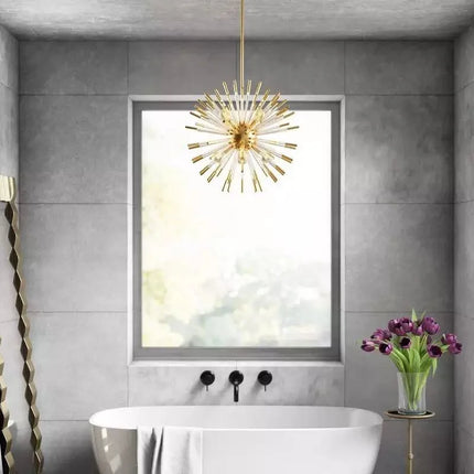 Lustre LED design cristal motif pissenlit pour intérieur — LZ4X9B