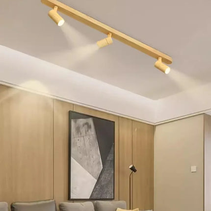 Lustre LED moderne imitation bois pour intérieur — LZ4X9Q2F