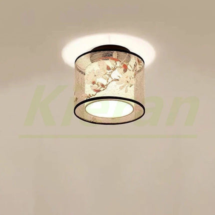 Plafonnier LED moderne motif lotus et oiseau pour hôtel et KTV — LZ4X9T