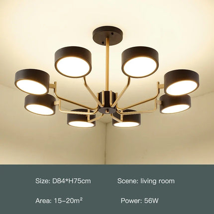 lustre moderne simple pour éclairage intérieur design élégant