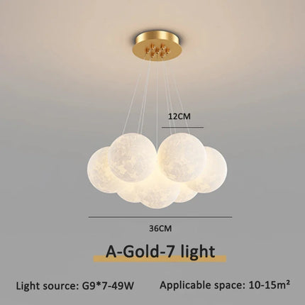 Suspension luminaire moderne LED boule à bulles décorative — LZ4X9T7