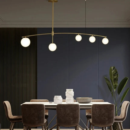 Lustre suspension nordique en métal et verre pour intérieur — LZ4Q7M2