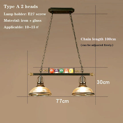 Lustre suspension rétro créatif pour restaurant, bar et boutique — LZ4X9Q2