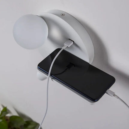 Applique murale LED avec chargeur USB pour téléphone portable — LZ4G7M9