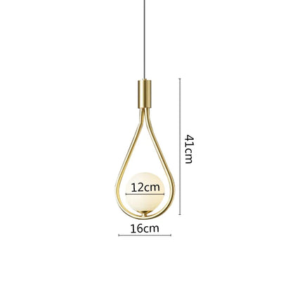 Suspension LED anneau en métal noir design — LZ4X9P7