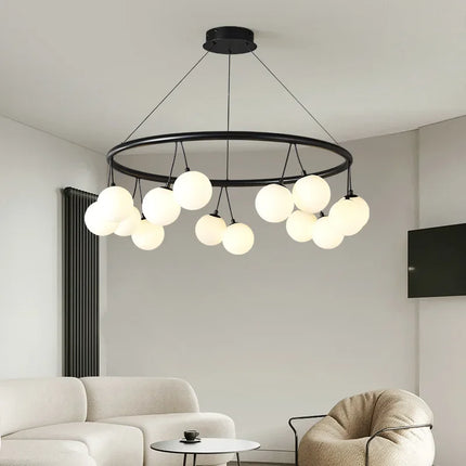 Suspension LED en forme de haricot avec détail cerise — LZ4M9Q2