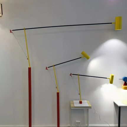 Lampadaire ajustable coloré ludique